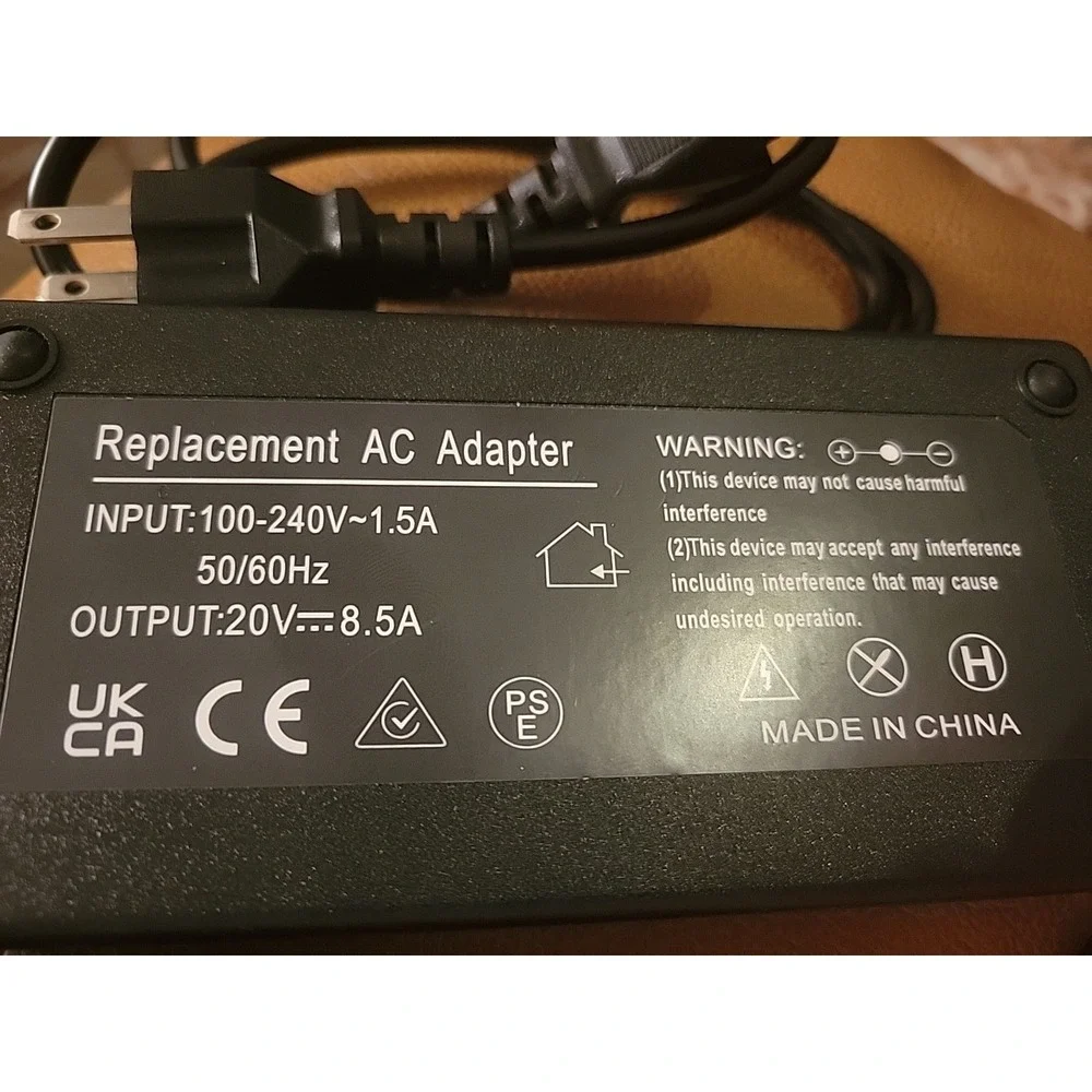 New‎ 170w Slim AC Power Charger For Lenovo LOQ 15IRH8 Type 82XV 82XV002LUS